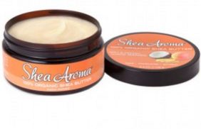 SHEA AROMA: 100% PURE NATURAL WHIPPED SHEA BUTTER: COCO MANGO 6.3 oz