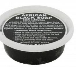 8oz JAR: PURE RAW AFRICAN BLACK SOAP