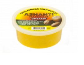 ASHANTI - 100% CREAMY YELLOW AFRICAN SHEA BUTTER 8 oz