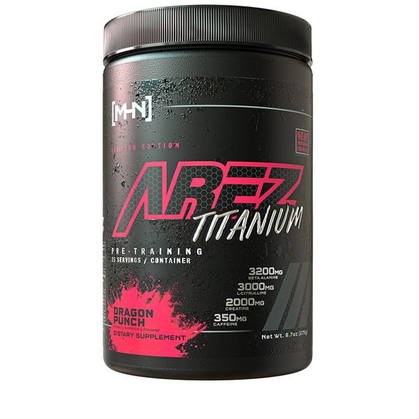 AREZ TITANIUM Limited Edition Pre Workout, Dragon Punch