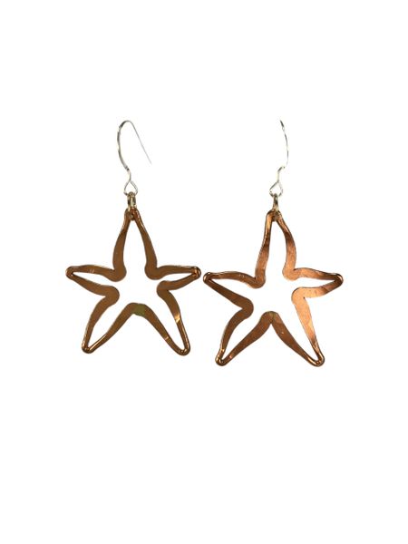 Earring Small Copper Starfish