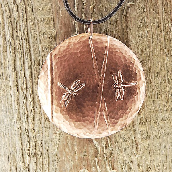 Dragonfly Pendant 1 Copper