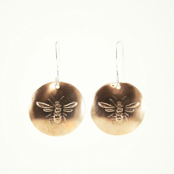 Bee Earrings 5 Copper