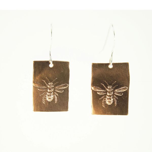 Bee Earrings 6 Copper