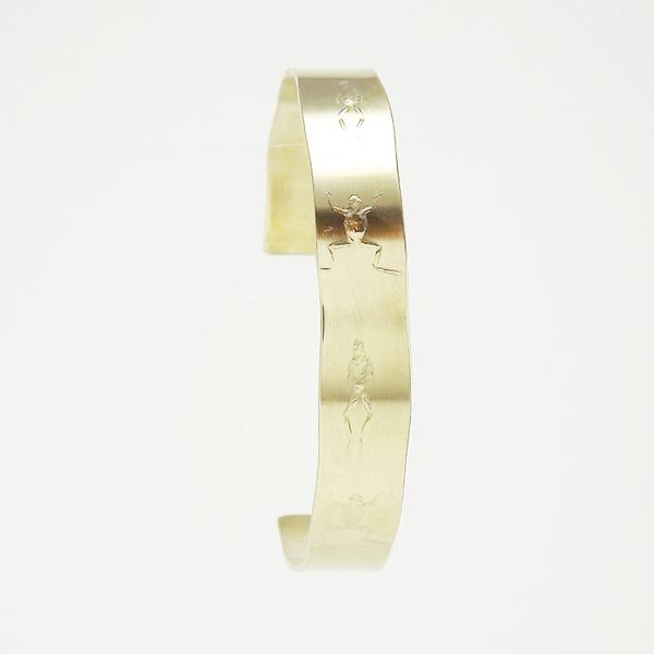 Frog Cuff 3 Brass