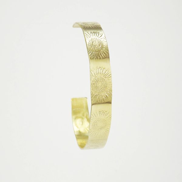 Sunflower Cuff 3 Brass