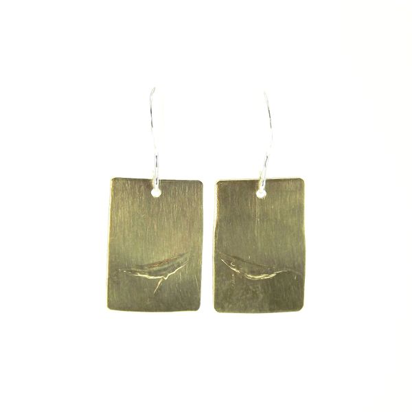 Whale Earring 6 Brass