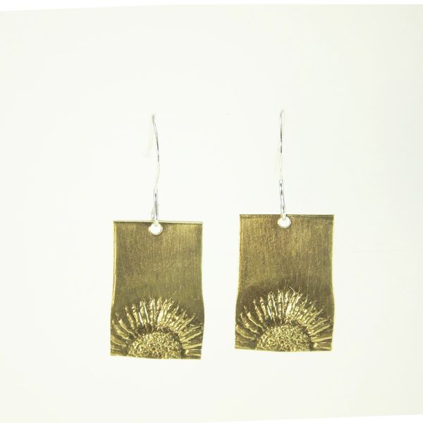 Sunflower Earring 6 Brass