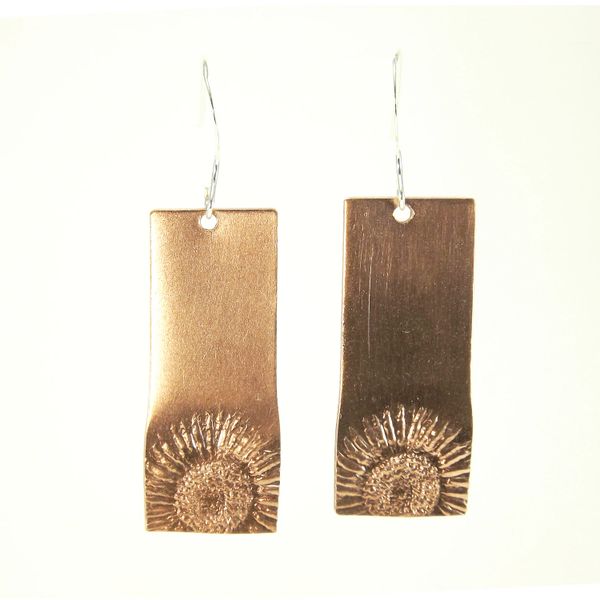 Sunflower Earring 7 Copper