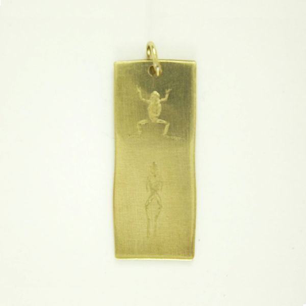 Frog Pendant 7 Brass