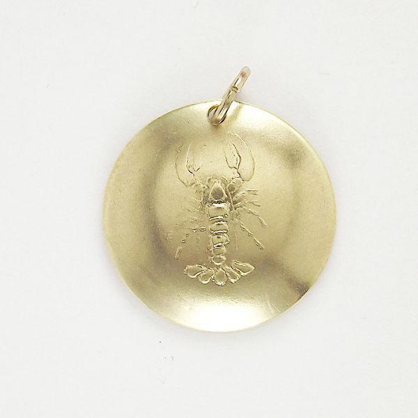 Lobster Pendant 5 Brass