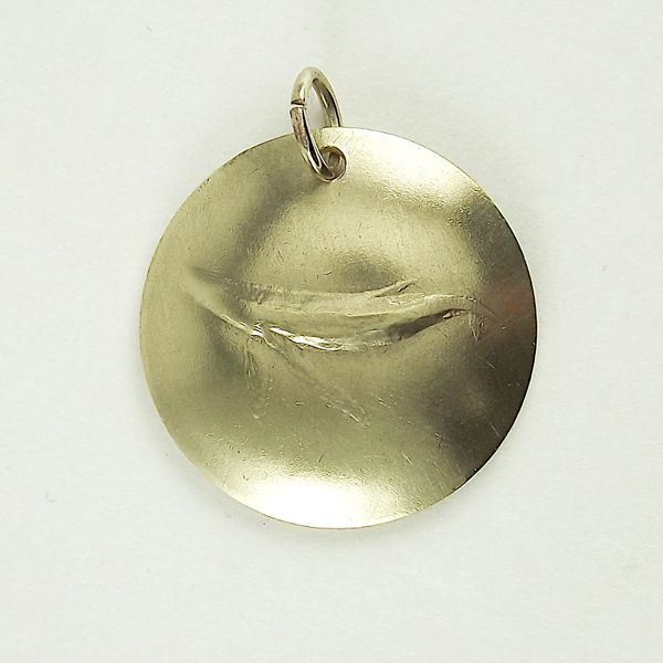 Whale Pendant 5 Brass