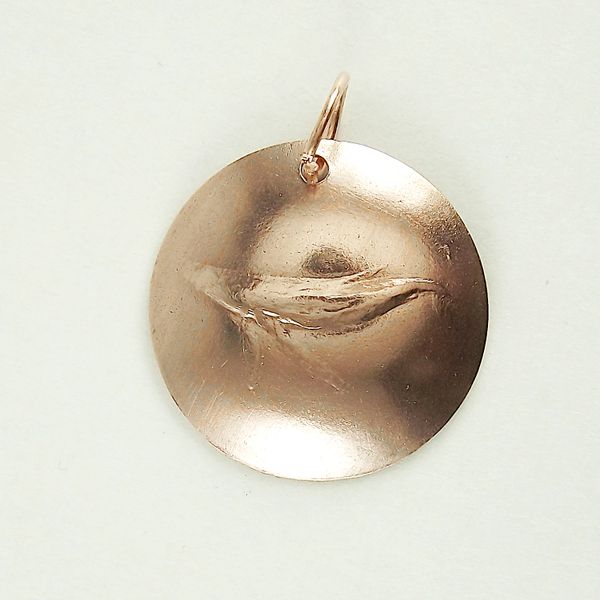 Whale Pendant 5 Copper