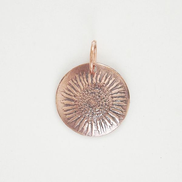 Sunflower Pendant 4 Copper