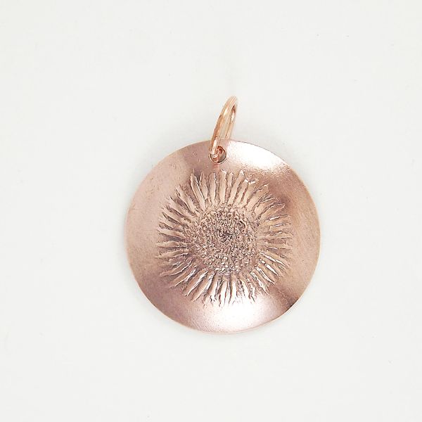 Sunflower Pendant 5 Copper