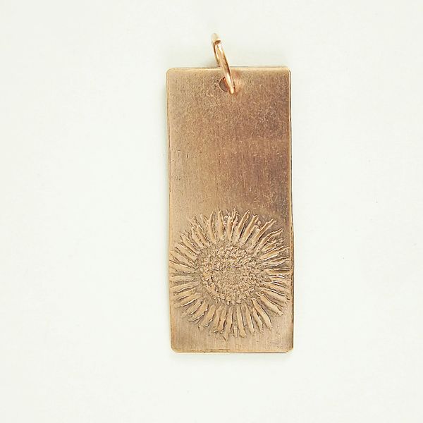 Sunflower Pendant 7 Copper