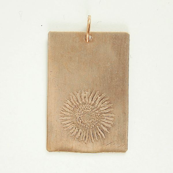 Sunflower Pendant 8 Copper