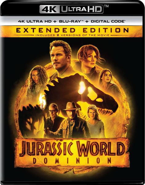 Jurassic World Dominion 4K UHD Code ( Theatrical or Extended editions) Movie Anywhere