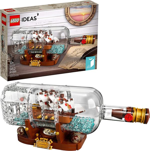 LEGO Ideas Ship in a Bottle 92177, Age 12+ (962 Pieces), Retired Product