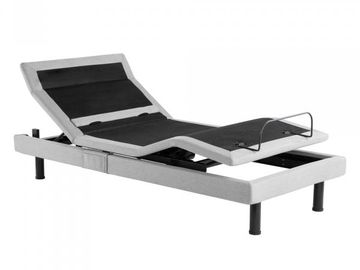 A twin XL adjustable bed frame featured in a lounge (head-up, foot-raised) position.