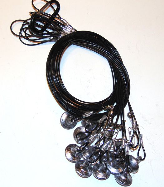 Flooded Field Coated PVC Cable Duck Decoy Rigs 24" 6 oz mushroom sinker
