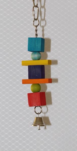 #49 Cubes with Wood Beads and Rectangles