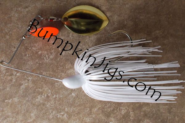 Piano Wire Spinnerbait-Red Kicker Blade