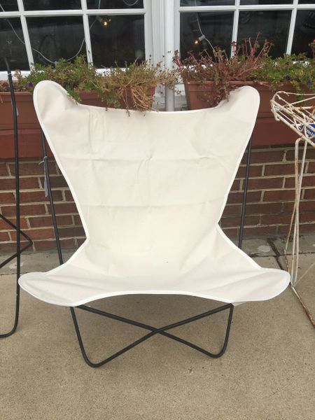 SOLD--Mid Century Iron Butterfly Chair