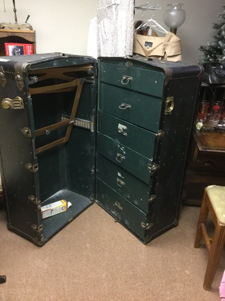 SOLD--Wardrobe Steamer Trunk