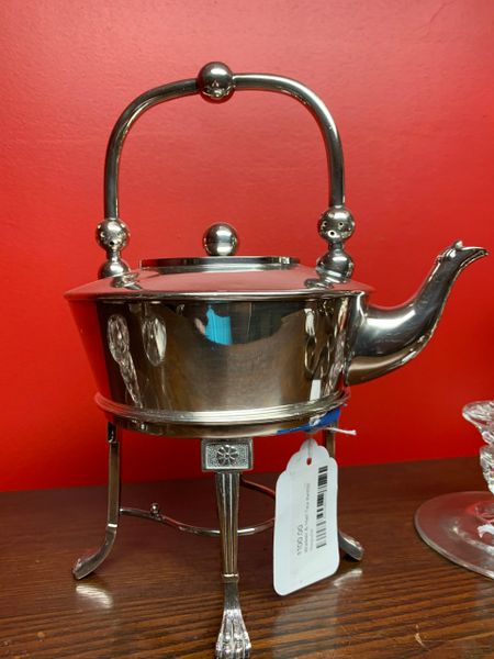 SOLD--Walker & Hall Silver Plate Tea Kettle