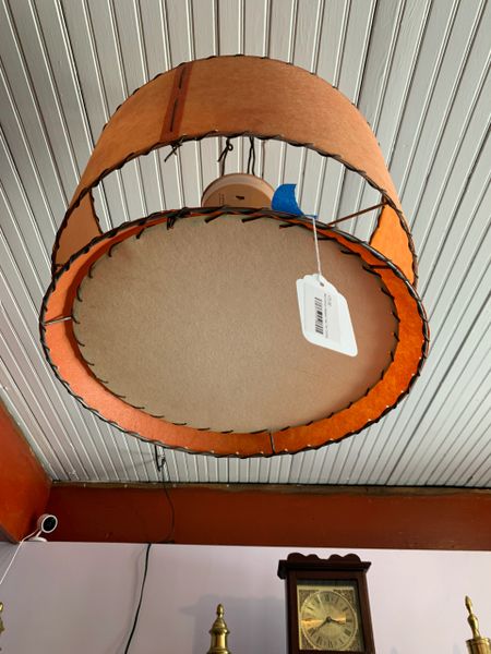 SOLD--Mid Century Modern Two Tier Ceiling Light