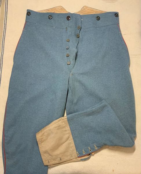Original WWI French Breeches, Artillery Piped