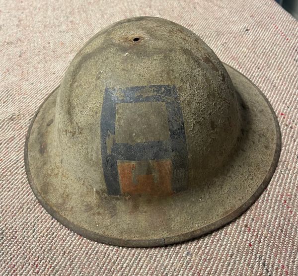 Original WW1 U.S. 1st Army Engineer Helmet Shell