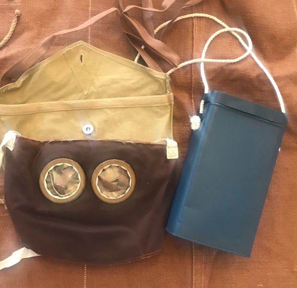 Reproduction M2 Gas Mask & Bag With Reproduction Can Combo