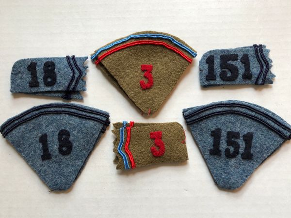 Collar Tabs, Reproduction (pair)