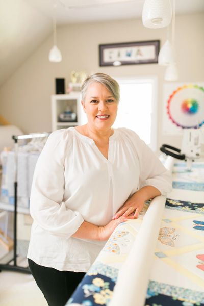 Tina Schwager of Studio T Quilting in Raleigh, North Carolina, offers longarm quilting services.