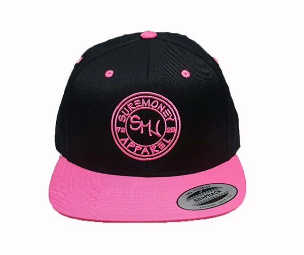 Black and Pink Full Moon Hat