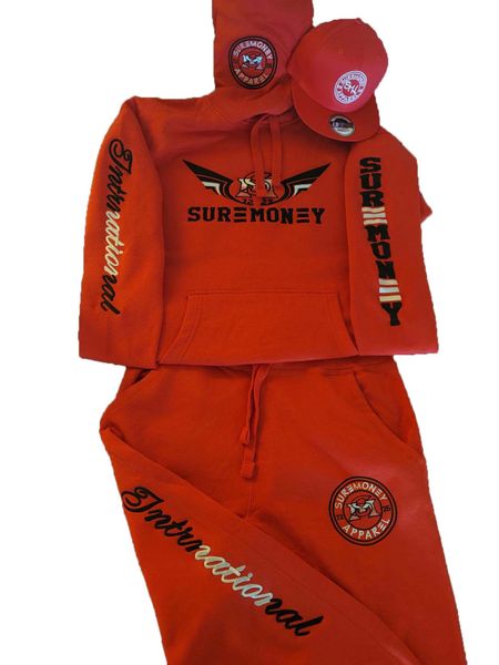 Suremoney Egyptian Wings Red Sweatsuit