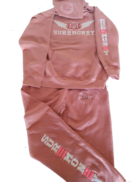 Suremoney Egyptian Wing Dusty Rose Sweatsuit