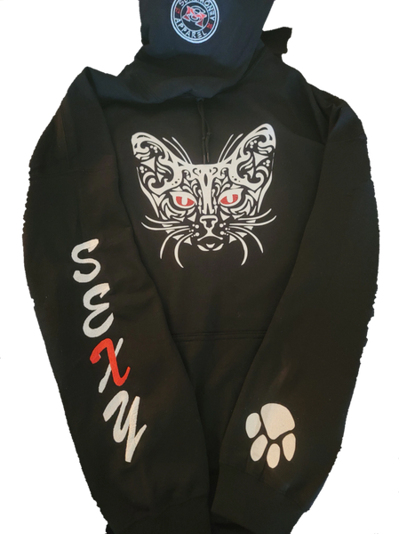 Egyptian Cat Black Hoodie