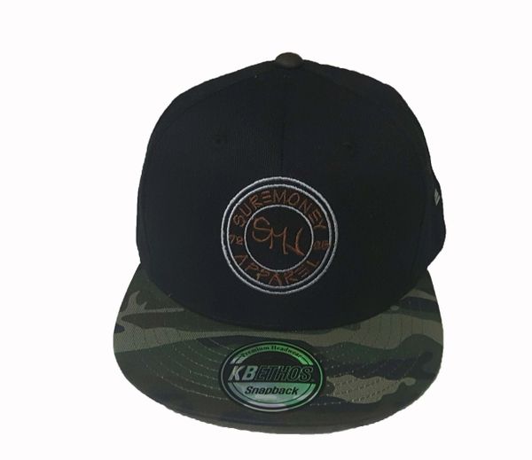 Black and Camo Full Moon Hat