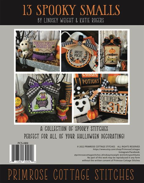 Primrose Cottage Stitches Spooky Smalls Cross Stitch Pattern FREE ...