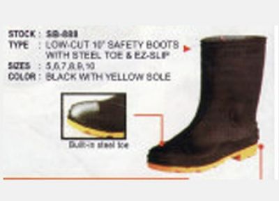 SUPERTUFF STEEL TOE SAFETY BOOTS (Size 10)