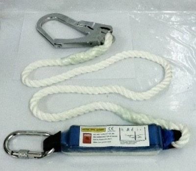 Extra rope lanyarn 1.5 mtrs with shock absorber big hook