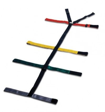 Dixie Ems 010308 Spineboard 10 Point Reflective Color Coded Spider Strap Type