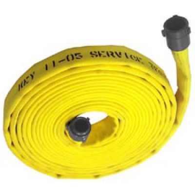 2-1/2 NST/NH x 15ft Double jacket 400 Psi Work 1200 Burst Fire Hose Yellow  UL 