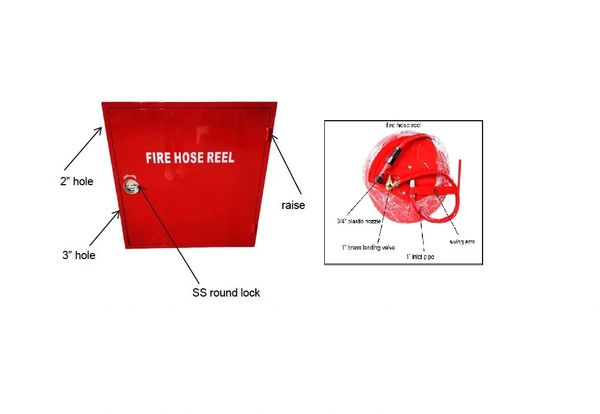 CH FIRE HOSE REEL CABINET & CH FIRE HOSE REEL 1"X30 METERS Set