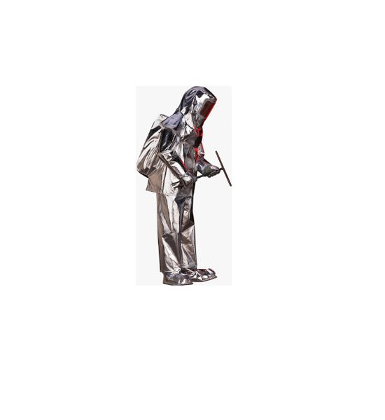 LAKELAND 500 Series APPROACH SUIT ( Aluminized Glass with Moisture Barrier) SIZE MEDIUM