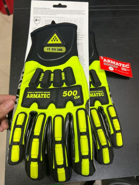 RESCUE EXTRICATION GLOVES ARMATEC 500GP LONG CUFF LARGE