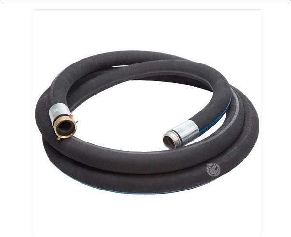 SUCTION HOSE 4"X10' WITH MALE AND FEMALE NST ALUMINUM COUPLINGS SBR SYNTHETIC RUBBER WITH SPIRAL STEEL WIRE
